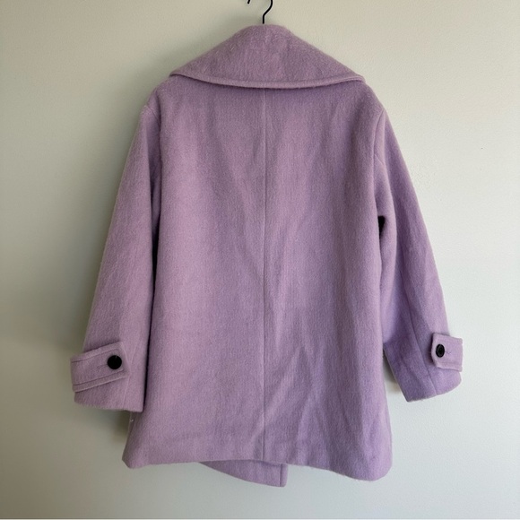 ASOS Design Smart Oversized Lilac Peacoat - Picture 9 of 9